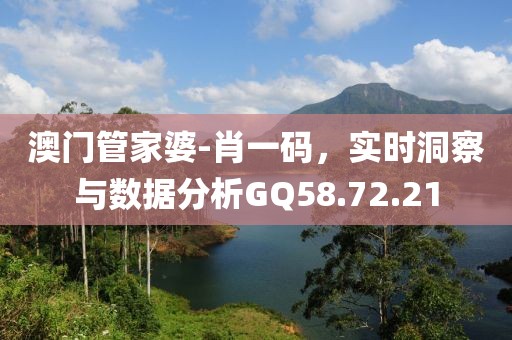 澳門管家婆-肖一碼，實(shí)時(shí)洞察與數(shù)據(jù)分析GQ58.72.21