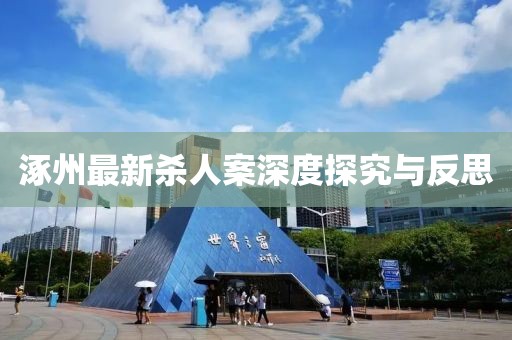 涿州最新殺人案深度探究與反思