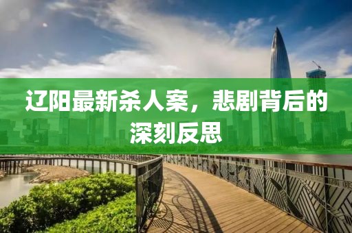 遼陽最新殺人案，悲劇背后的深刻反思