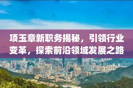 項(xiàng)玉章新職務(wù)揭秘，引領(lǐng)行業(yè)變革，探索前沿領(lǐng)域發(fā)展之路
