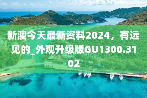 新澳今天最新資料2024，有遠見的_外觀升級版GU1300.3102