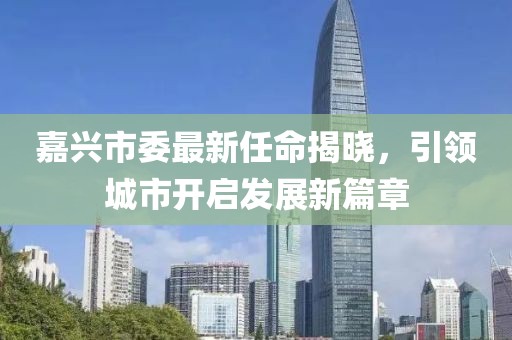 嘉興市委最新任命揭曉，引領(lǐng)城市開啟發(fā)展新篇章