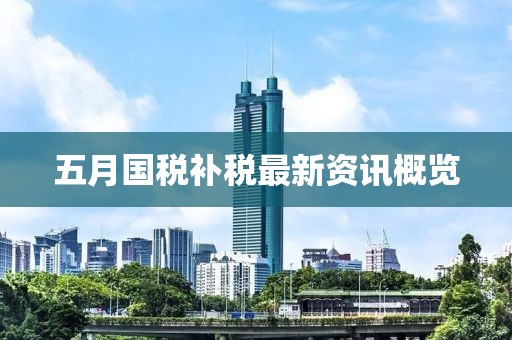 五月國稅補稅最新資訊概覽