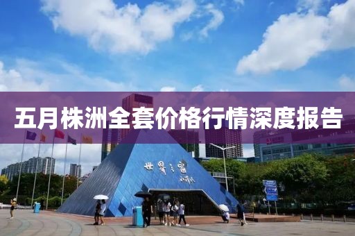 五月株洲全套價(jià)格行情深度報(bào)告
